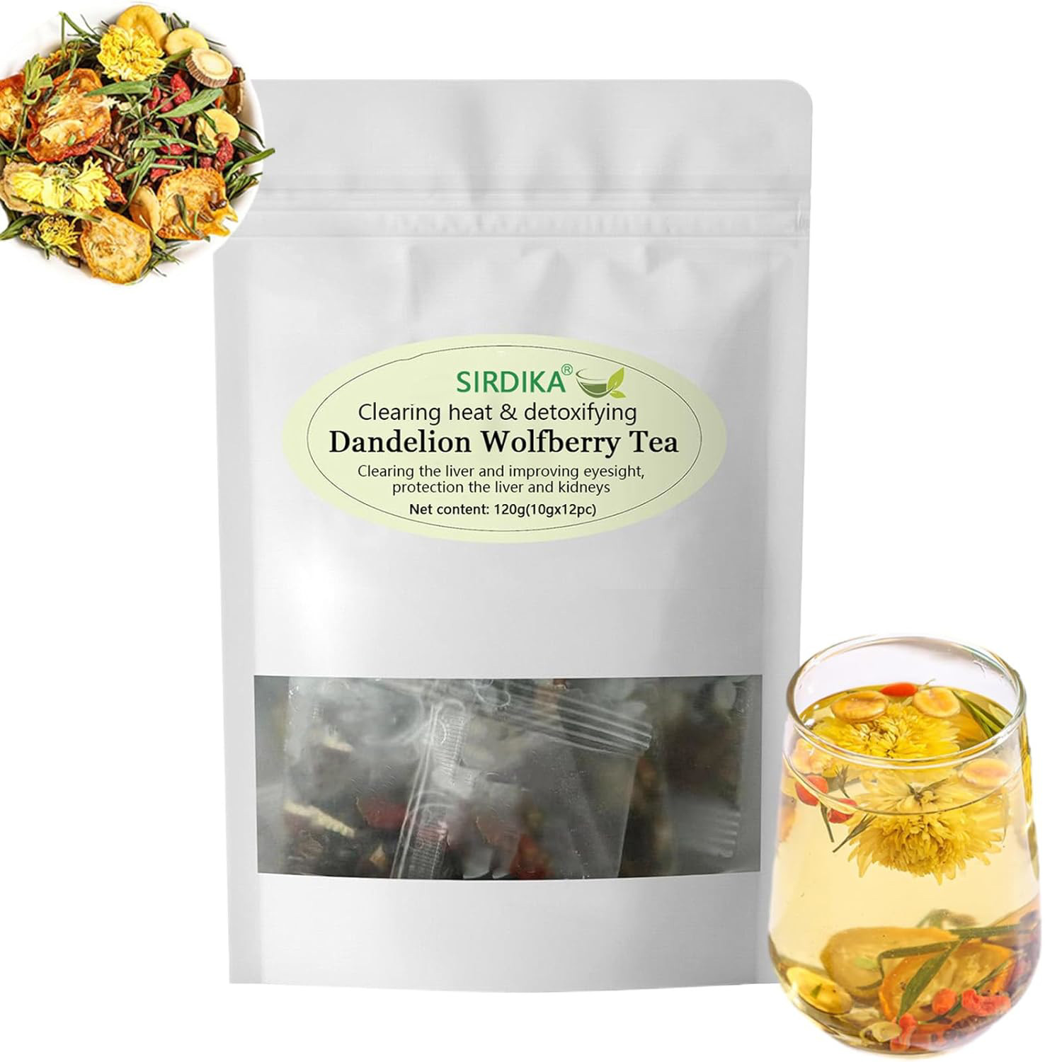 Dandelion Wolfberry Tea Bags,Dandelion Wolfberry Tea Organic Kidneys & Liver Tea gallery