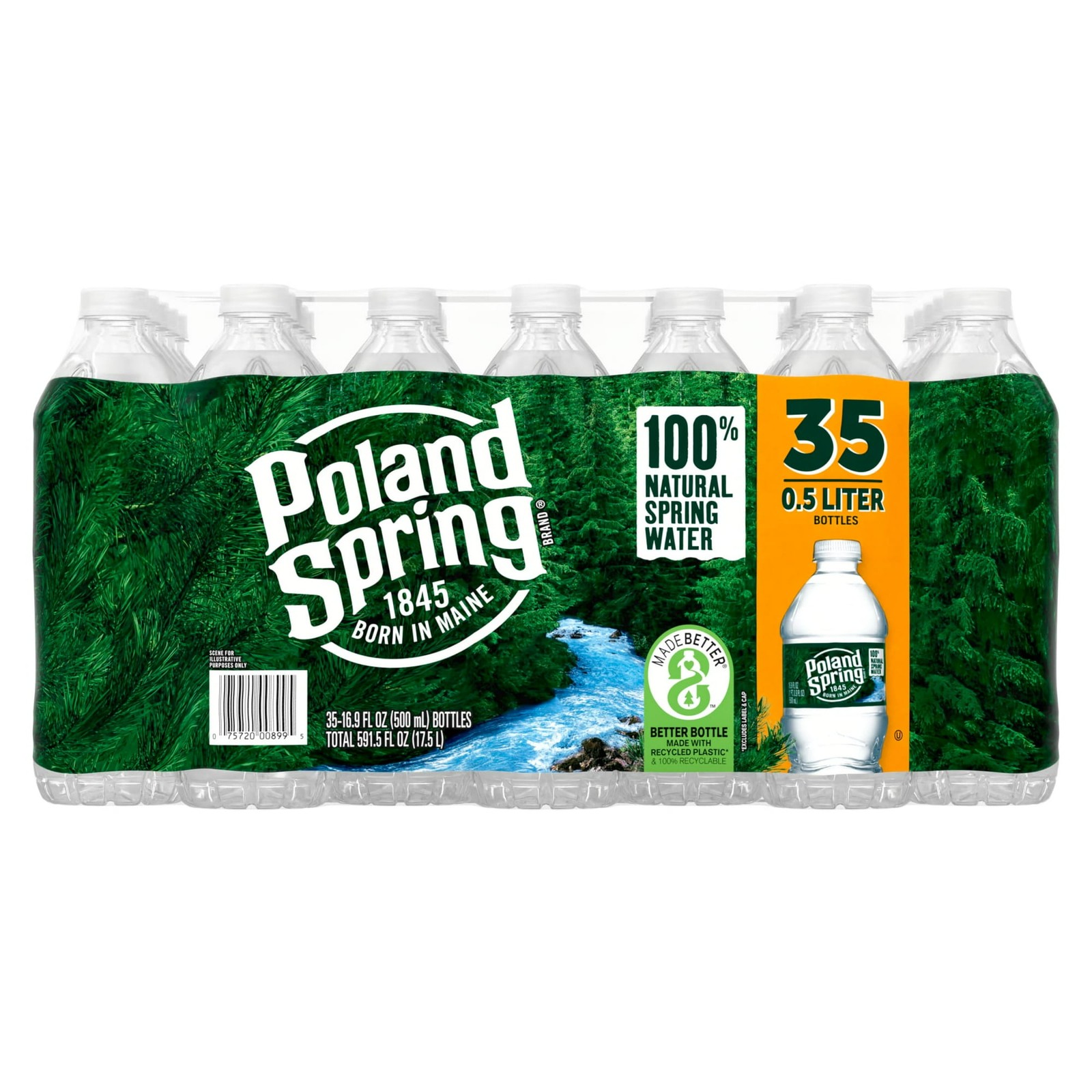 Poland Spring 100% Natural Spring Water, 16.9 Fl Oz (24 Pack) gallery