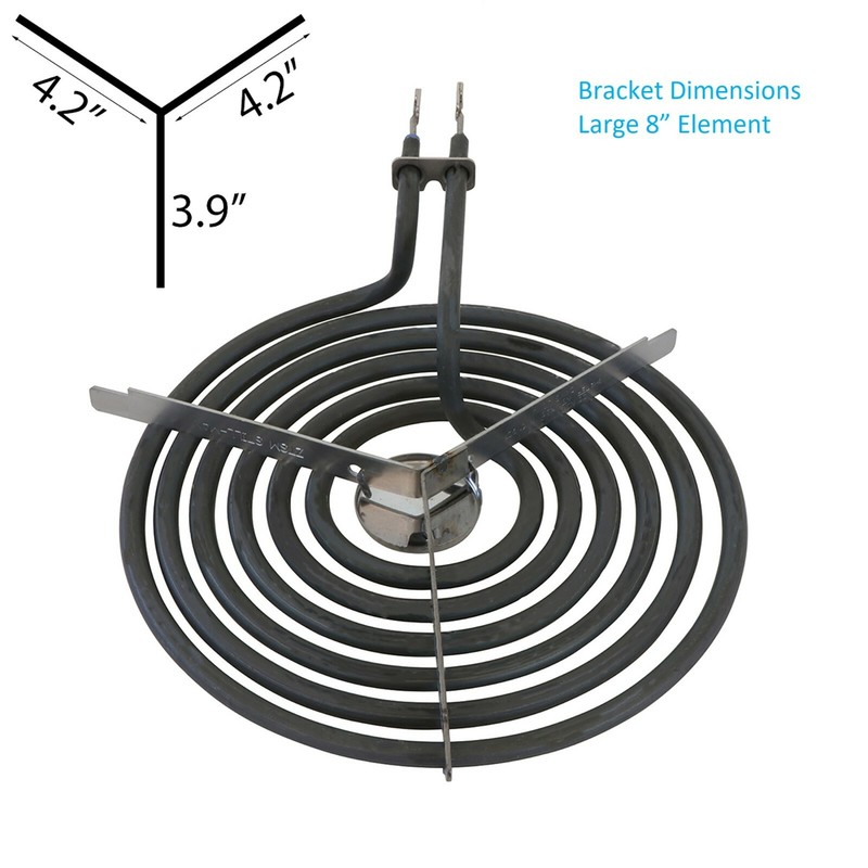 GE Electric Range Burner Element Kit 4 Pack (2, 6") WB30M1 (2, 8") WB30M2 gallery