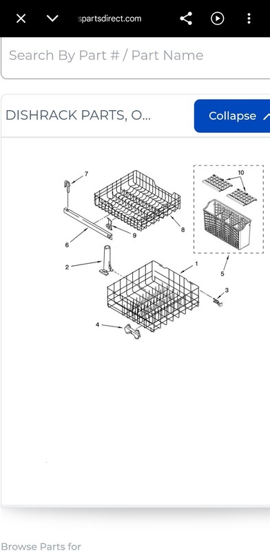 Dishwasher Lower Dishrack gallery