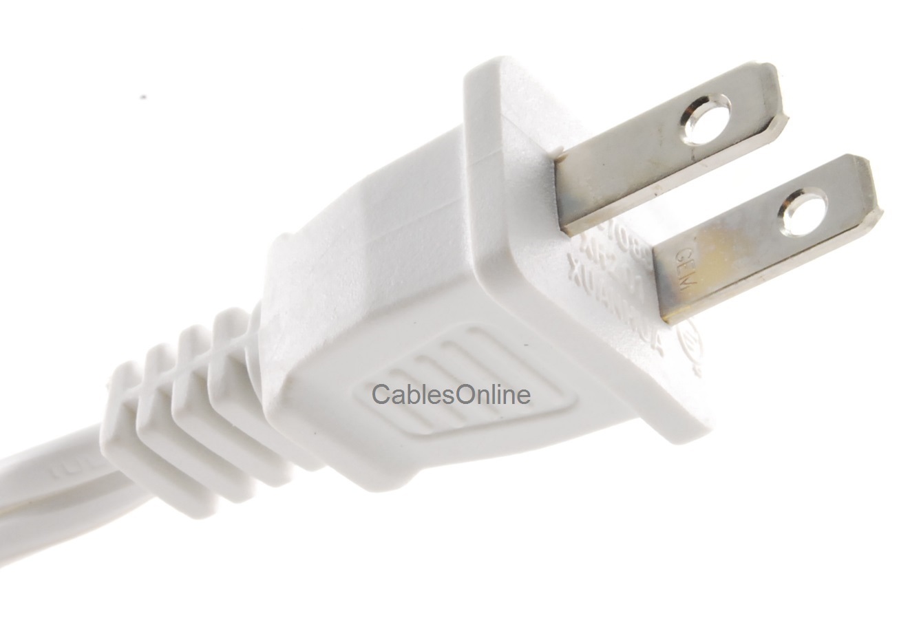15ft 3-Outlet 2-Prong White Power Extension cable., 16AWG/ 13A/ 1625W, PC-E315 gallery