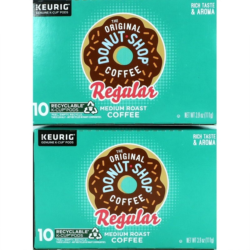 Donut Shop Coffee Regular, Medium Roast Coffee, 10 Pods per box, BB:9/26 gallery