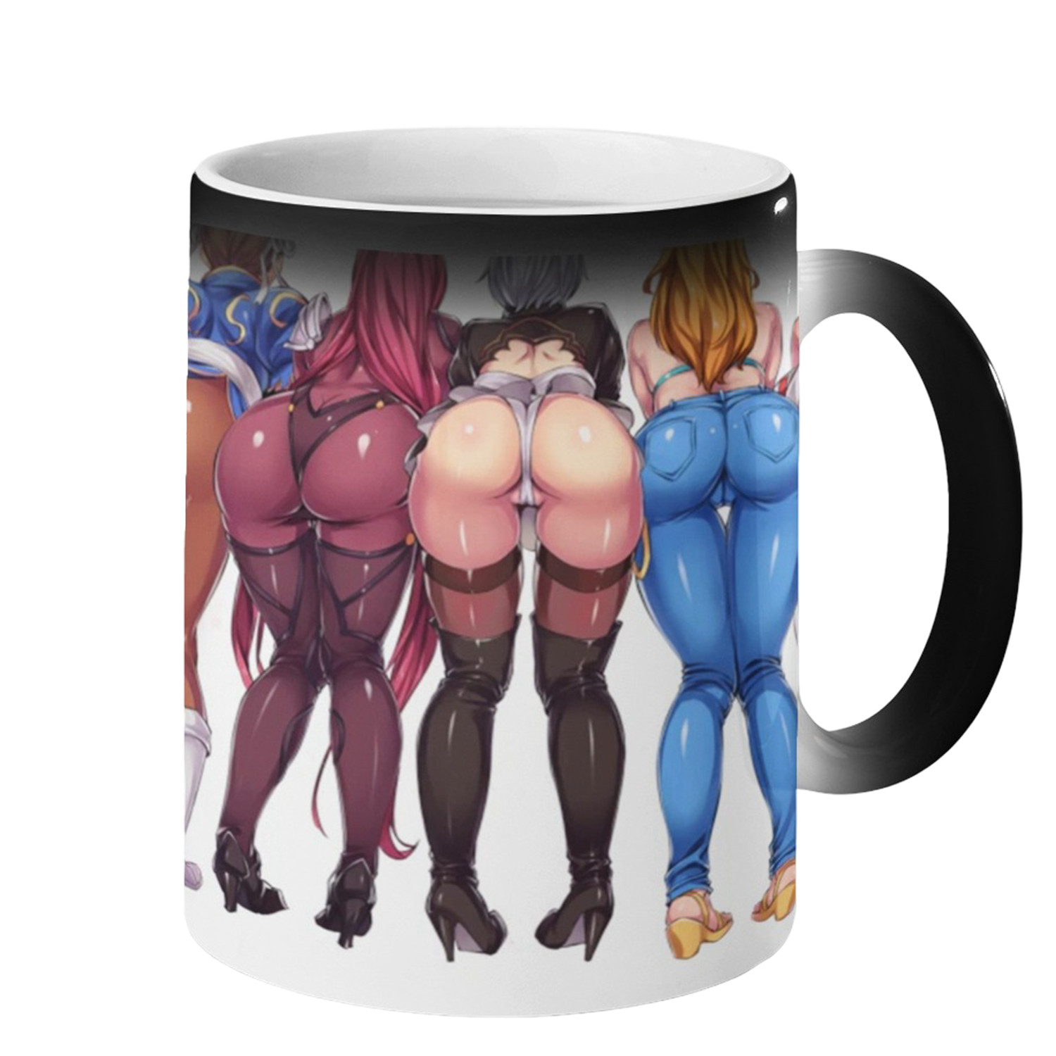 Magic Color Changing Anime Beauty Coffee Mug 11oz Funny White Elephant Gift Adul gallery