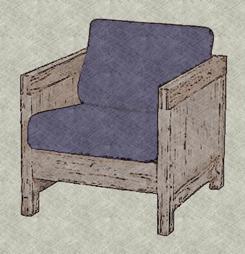 Cargo Classic Replacement Cushion Set - 1 Seat and 1 Back, with foam gallery