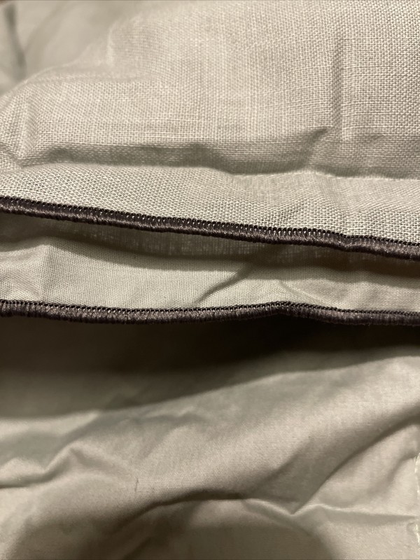 Studio McGee King size Cotton COMFORTER in Light Teal Green. Double Flange. New! gallery