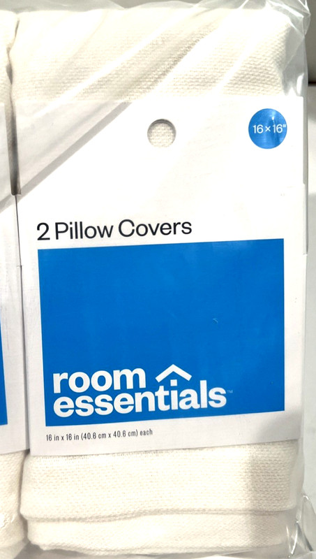 Room Essentials 16"x16" Pillow Cases Polyester/Cotton Blend (Pack of 8 Covers) gallery
