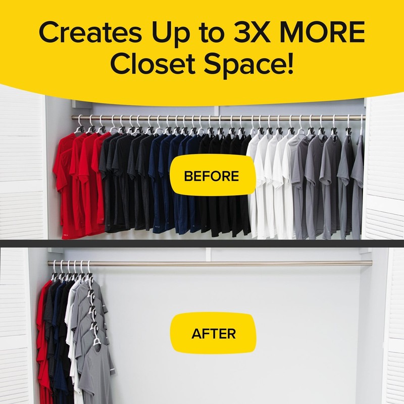 RUBY Space Triangles AS-SEEN-ON-TV, Creates Up to 3X More Closet Space gallery
