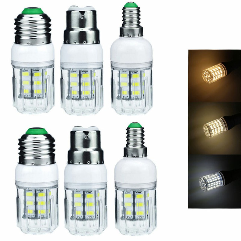 5W E27 E12 E26 E14 LED Corn Light Bulbs 5730 SMD DC 12V 24V Warm Cold White Lamp gallery