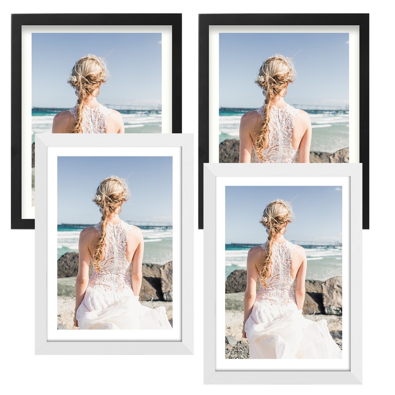 Picture Frames Solid Wood Photo Frame 8x10" 12x16" 16x20" Wall Tabletop Display gallery