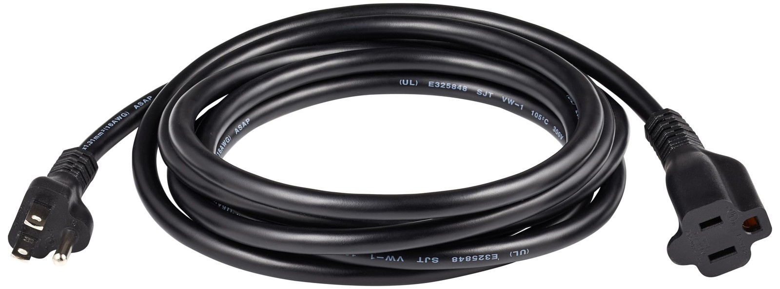 Amazon Basics Extension Cord, 10 Ft, 3 Prong Outlet Extender, 10 Black gallery