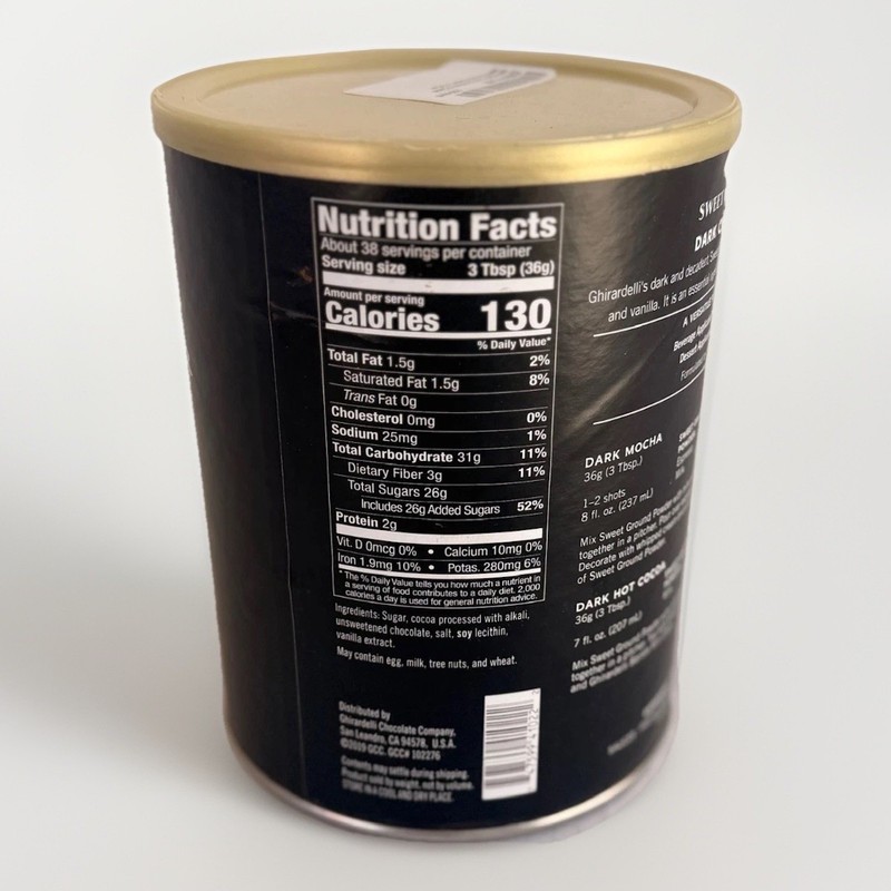 Ghirardelli Dark Chocolate & Cocoa Sweet Ground Powder for Beverages & Desserts gallery