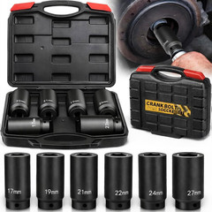 1/2’’ Drive Weighted Crank Bolt Socket Set, 17MM, 19MM, 21MM, 22MM, 24MM, 27MM,