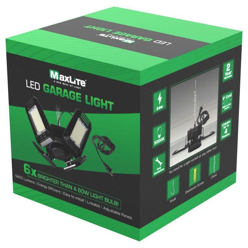 MaxLite 5400 lm LED Corded Hanging Hook Utility Light gallery