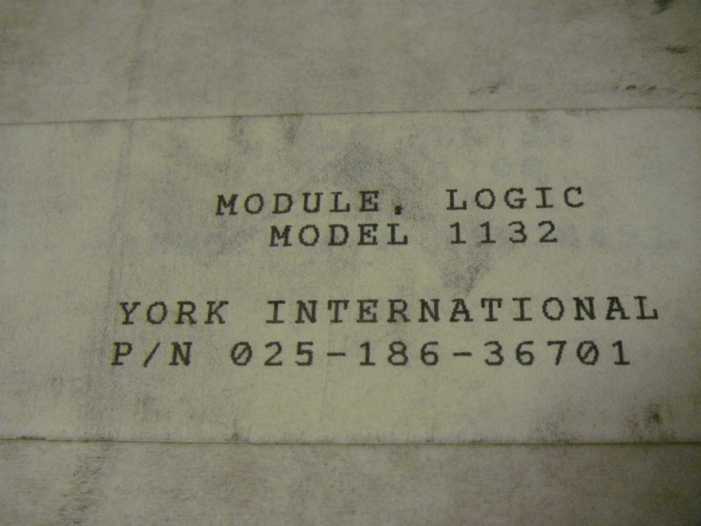 York GEC HVAC Controls Type 1100 Logic Module # 1132 Source One 025-186-36701 gallery