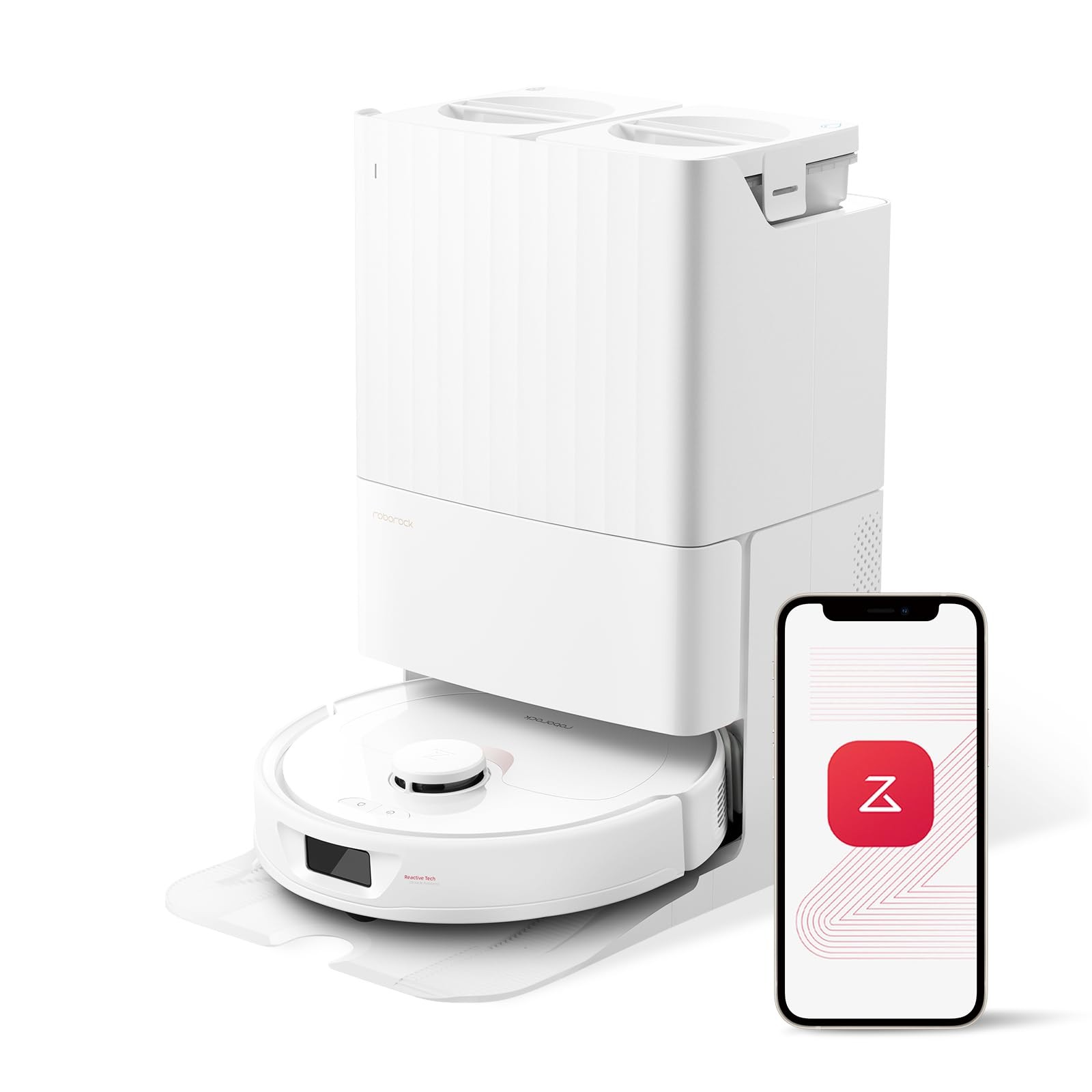 Roborock Q REVO Robot Vacuum and Mop with Multifunctional Dock - WHITE gallery