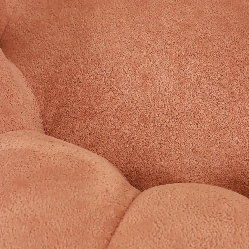 Single Sofa Chair Pumpkin Shape with Footstool Lounge Floor Sofa Living Room gallery