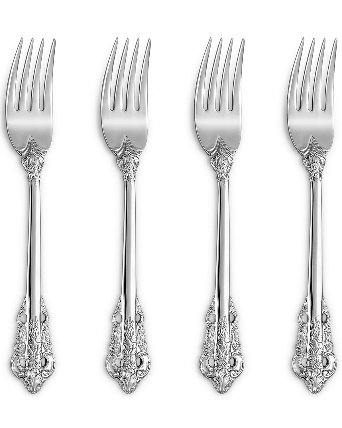 Luxury Salad Forks Dessert Forks Set, Set of 4, 18/10 Stainless Steel, 7 Inches, gallery