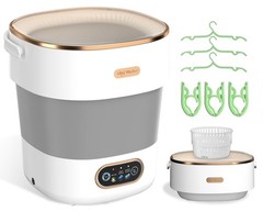 Portable Washing Machine, Folding 20L Mini Washer and Spin-Dryer, 3 Cleaning …