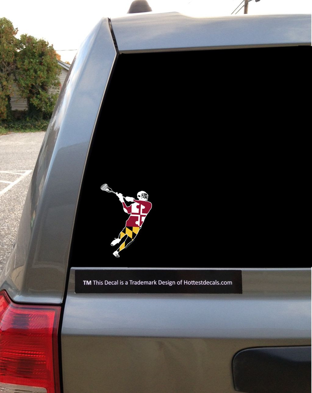 Maryland Lacrosse Decal Sticker Car Boy's Men's Girl's Women's LAX MD Flag NCAA gallery