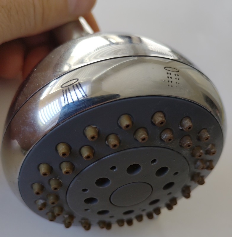 Aspen 2-Setting Fixed Wall-Mount Shower Head – Polished Chrome Rain / Massage gallery