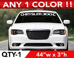 CHRYSLER 300C WINDSHIELD DECAL STICKER 44″w x 3″h ANY 1 COLOR