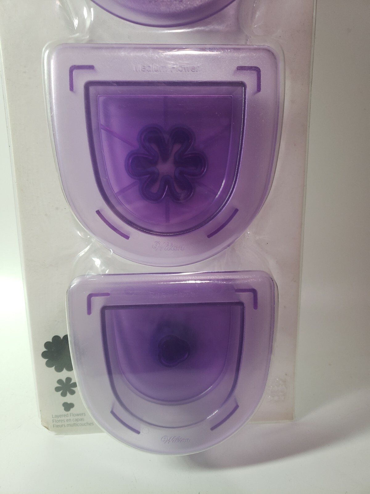 Wilton 3Pc Layered Flowers Cutting Insert Set Sugar Sheets Fondant gallery