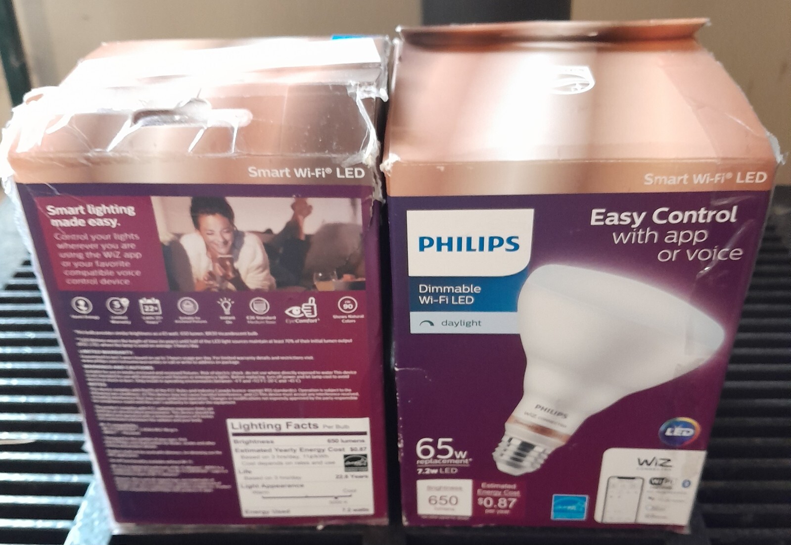 Philips Daylight LED 65Watt Dimmable Smart Wi-Fi Wiz Connected Light Bulb 2 Pack gallery