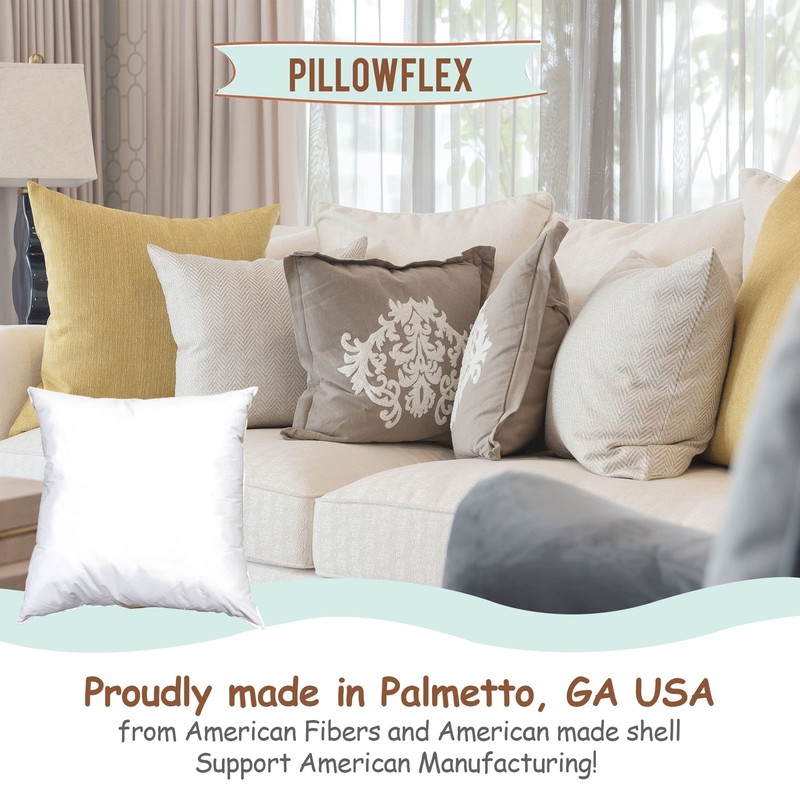 26x26 Inch White Pillow Insert Ultra Soft Allergy Free Made in USA gallery