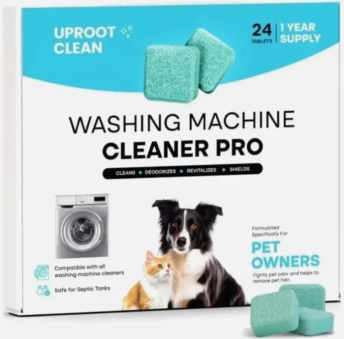 Uproot Clean Washing Machine Cleaner Tablets - 24 Pack for a 12 Month Supply. Fo gallery