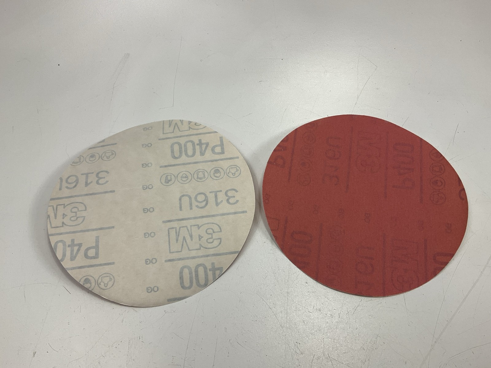 3M 01251 Red Abrasive Stikit Sanding Disc, 6 In, P400 Grade, 23 Discs/pack gallery