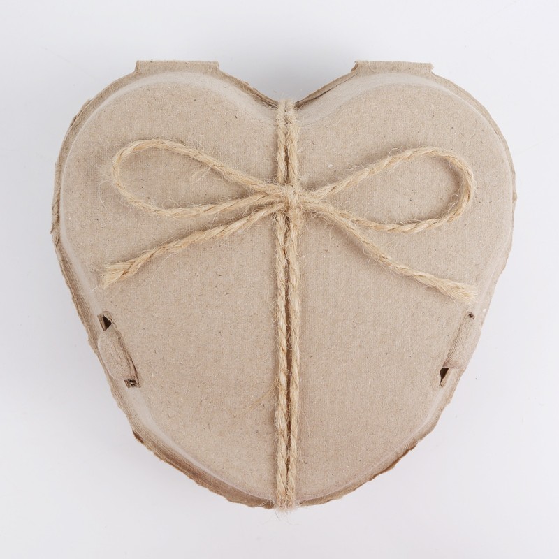 50Pcs Paper Pulp Egg Cartons 3 Count Heart Shaped Paper Pulp Egg Container SALE! gallery
