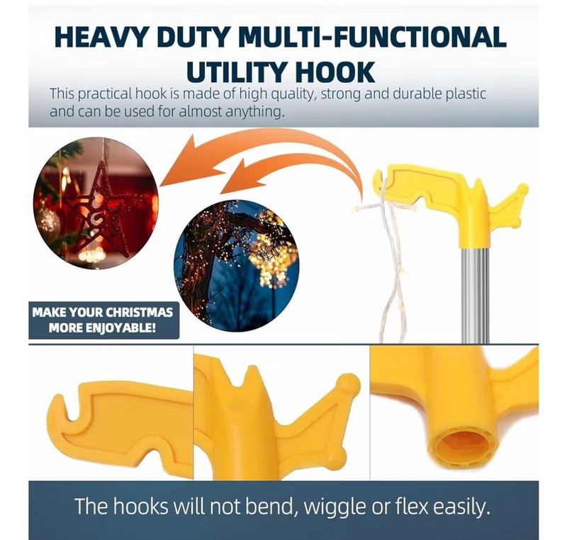 TonGass (2-Pack Multi-Purpose Plastic Utility Hook Attachment gallery