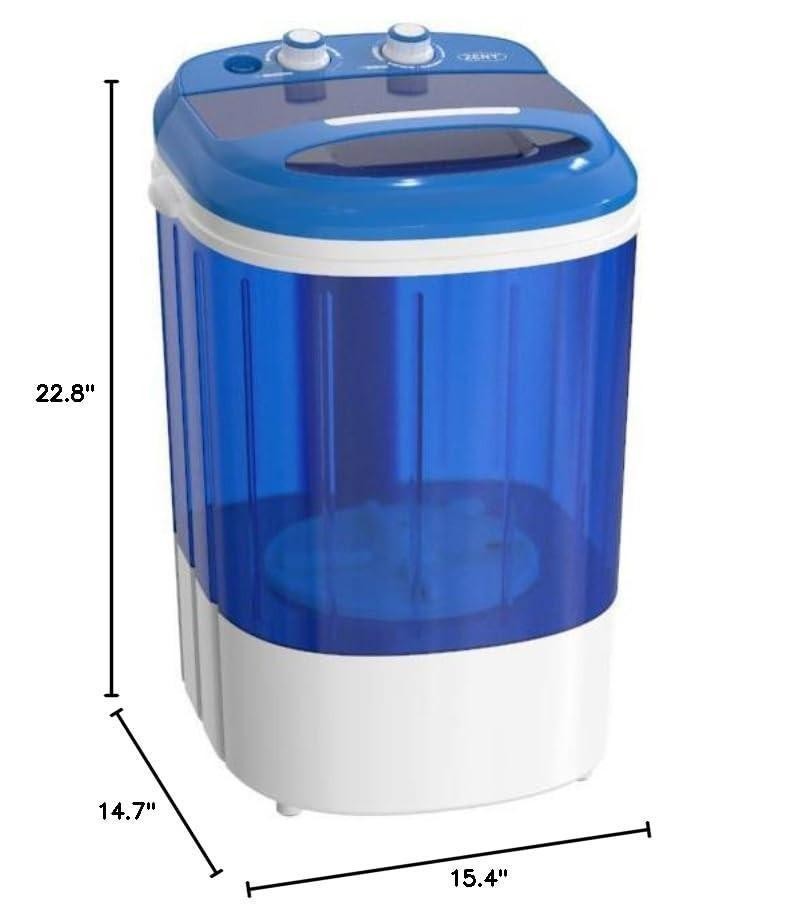 ZENY Portable Mini Washing Machine 8 lbs Washing Capacity Semi-Automatic Compact gallery