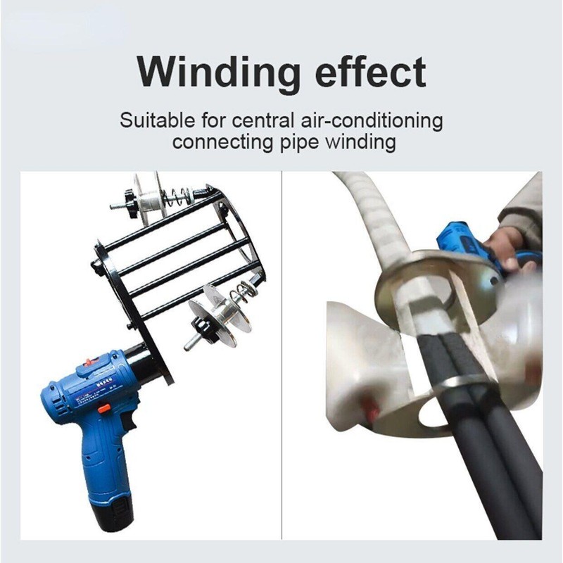 New Air Electric Conditioning Cable Tie Winding Machine Pipe Wrapping Machine gallery