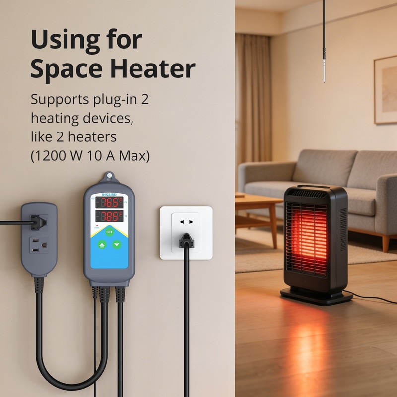 Bluetooth Thermostat Temperature Controller Heating Cooling Incubator Greenhouse gallery