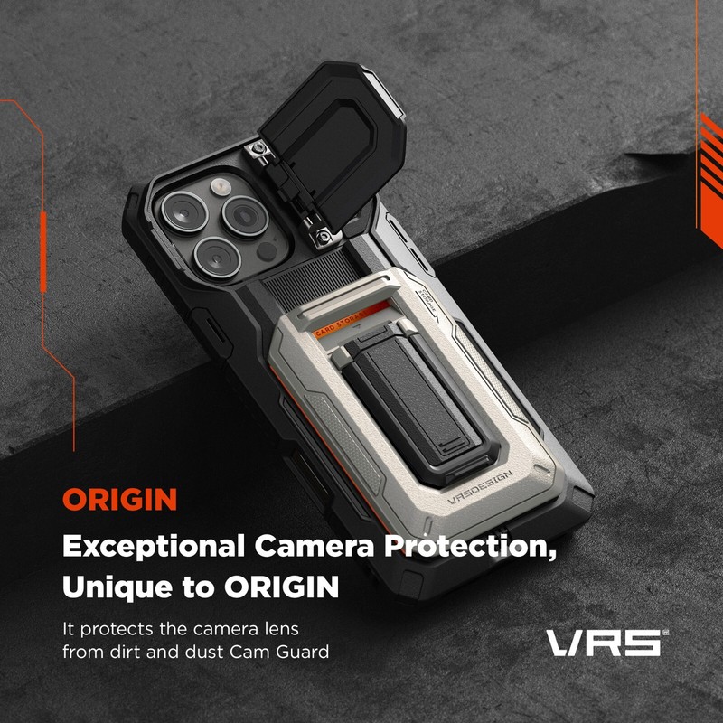 For iPhone 16 Series Case VRS Design [Origin] Semi Auto Card Wallet & Kickstand gallery