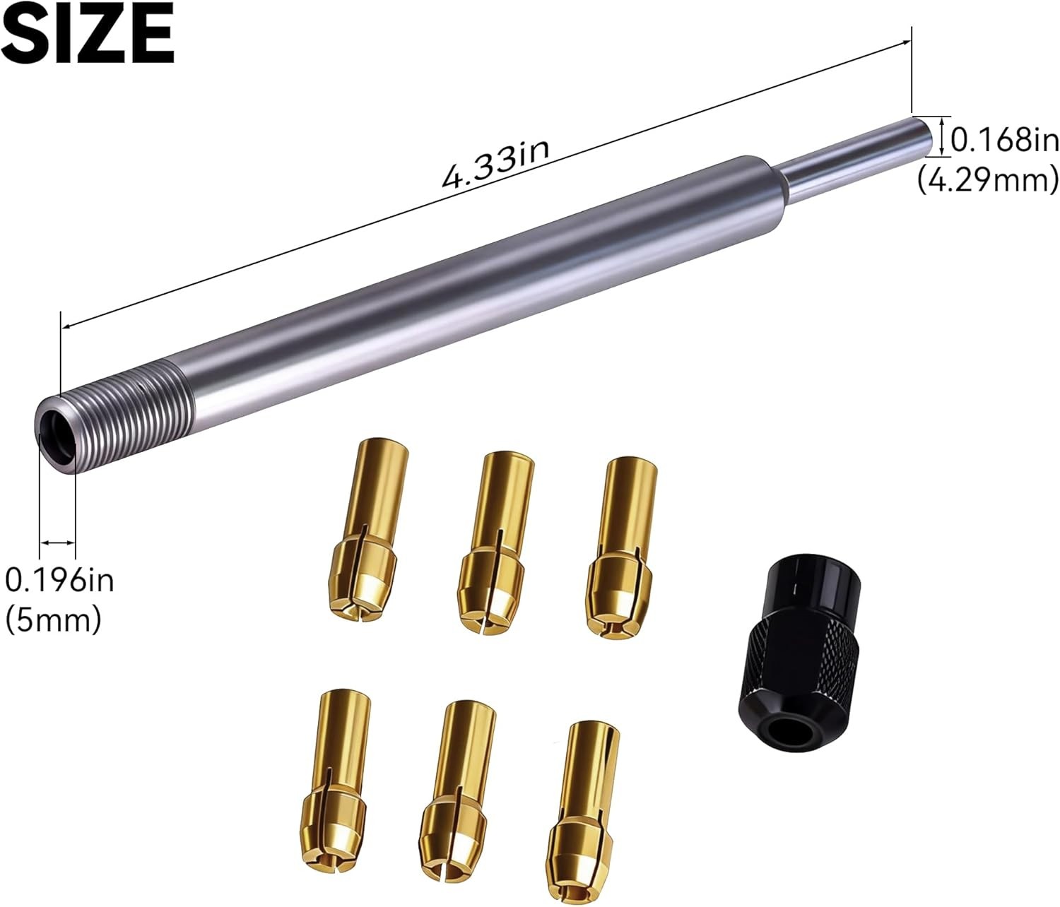 5'' Rotary Tool Extension Rod For Dremel Bits Hand Drill & Dremel Chucked Units gallery
