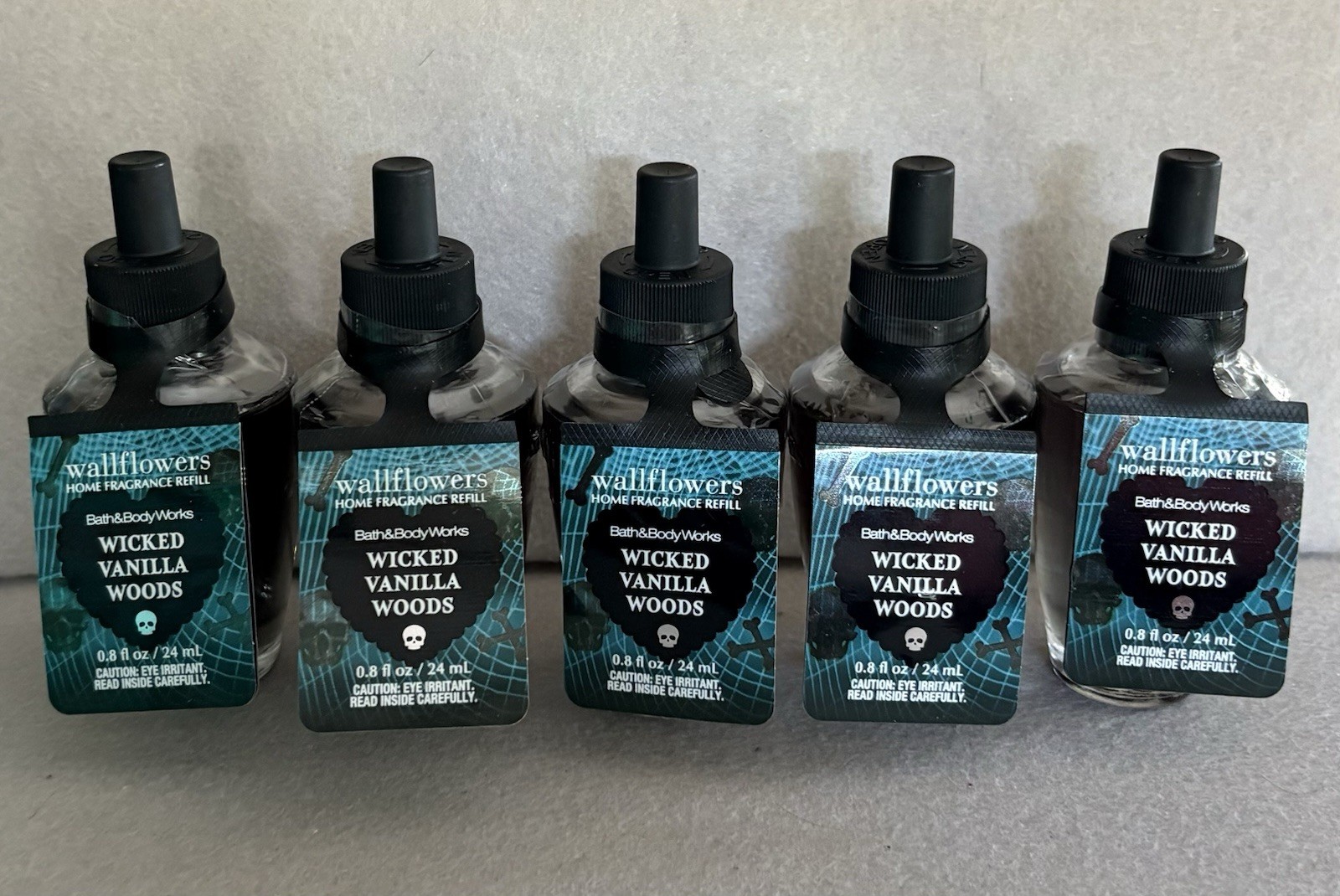 Bath & Body Works Wallflower Refill Bulb Lot Set of 5 WICKED VANILLA WOODS gallery