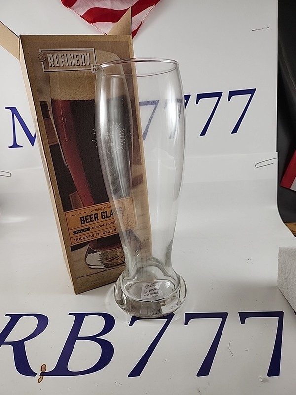Refinery and Co. Over Sized Pilsner Beer Glass 55 oz. 1.6 liter New In Box gallery