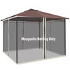 Mesh Mosquito Netting Screen Walls for 10 Ft. X 13 Ft. Patio Gazebo, 4-Panel Sid gallery