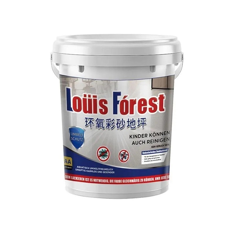 High-Gloss Marble Effect Epoxy Floor Coating, Louis Forest Epoxy Floor Paint - gallery
