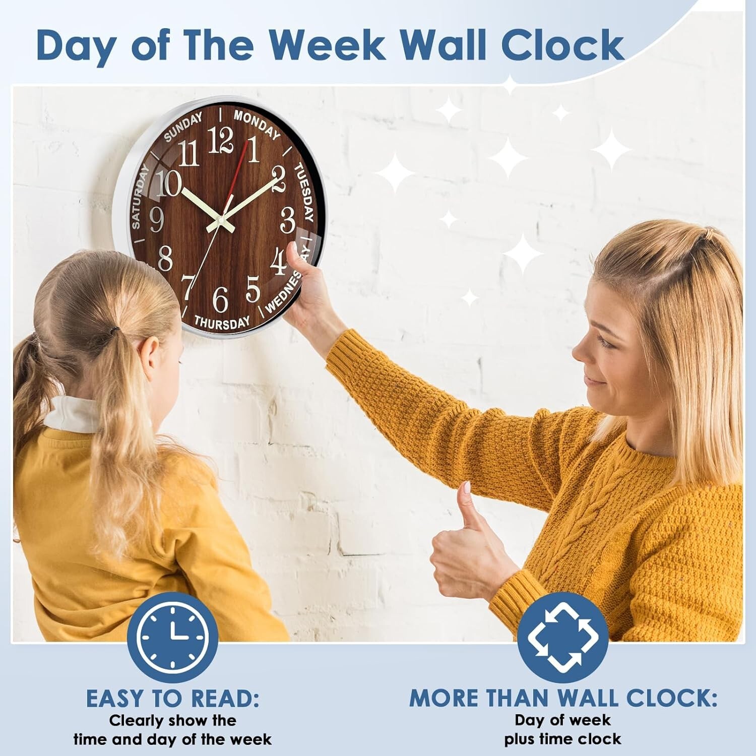 Black Backwards Wall Clock Runs Counterclockwise 12 Inch Battery Operated Rou... gallery