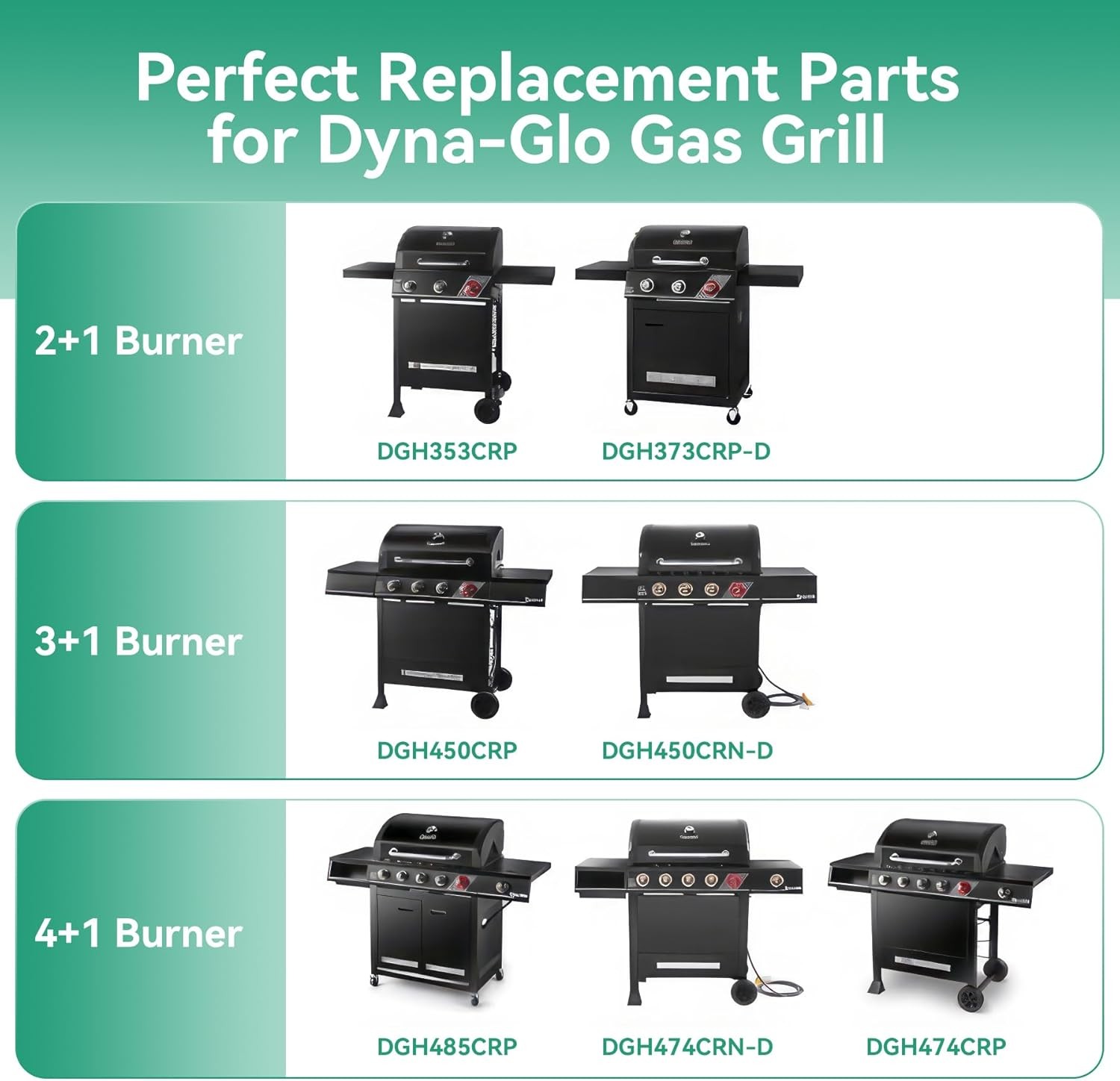 DGH474CRP Heat Plate Grill Replacement Parts for Dyna-Glo 5 Burner DGH474CRP,... gallery