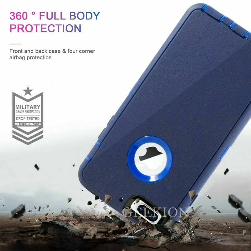 For iPhone 6 7 8 Plus SE 2020 Shockproof Rugged Case Cover + Screen Protector gallery