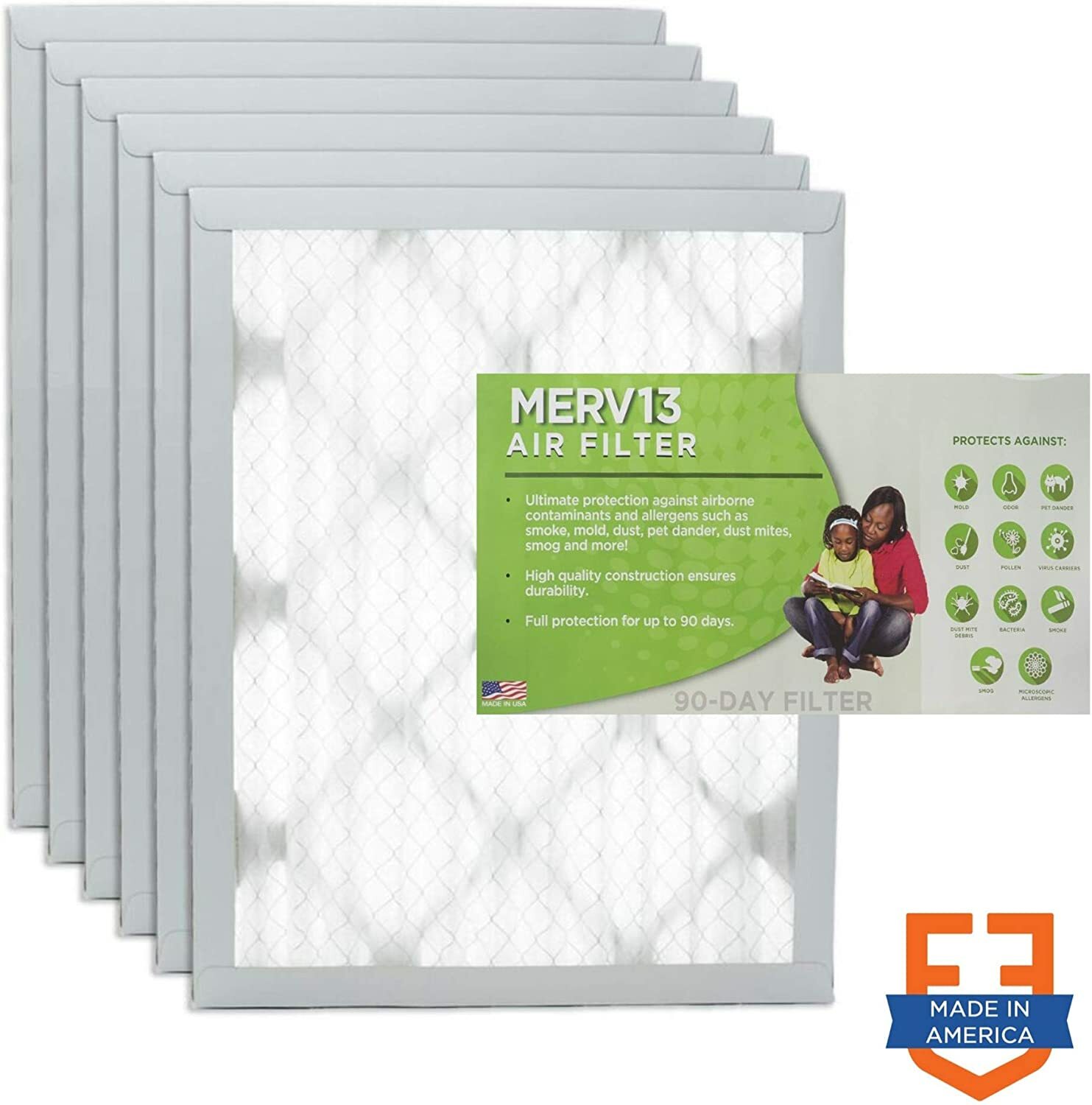Filters Fast 12x16x1 Pleated Air Filter (6 Pack), AC Furnace Air Filters gallery