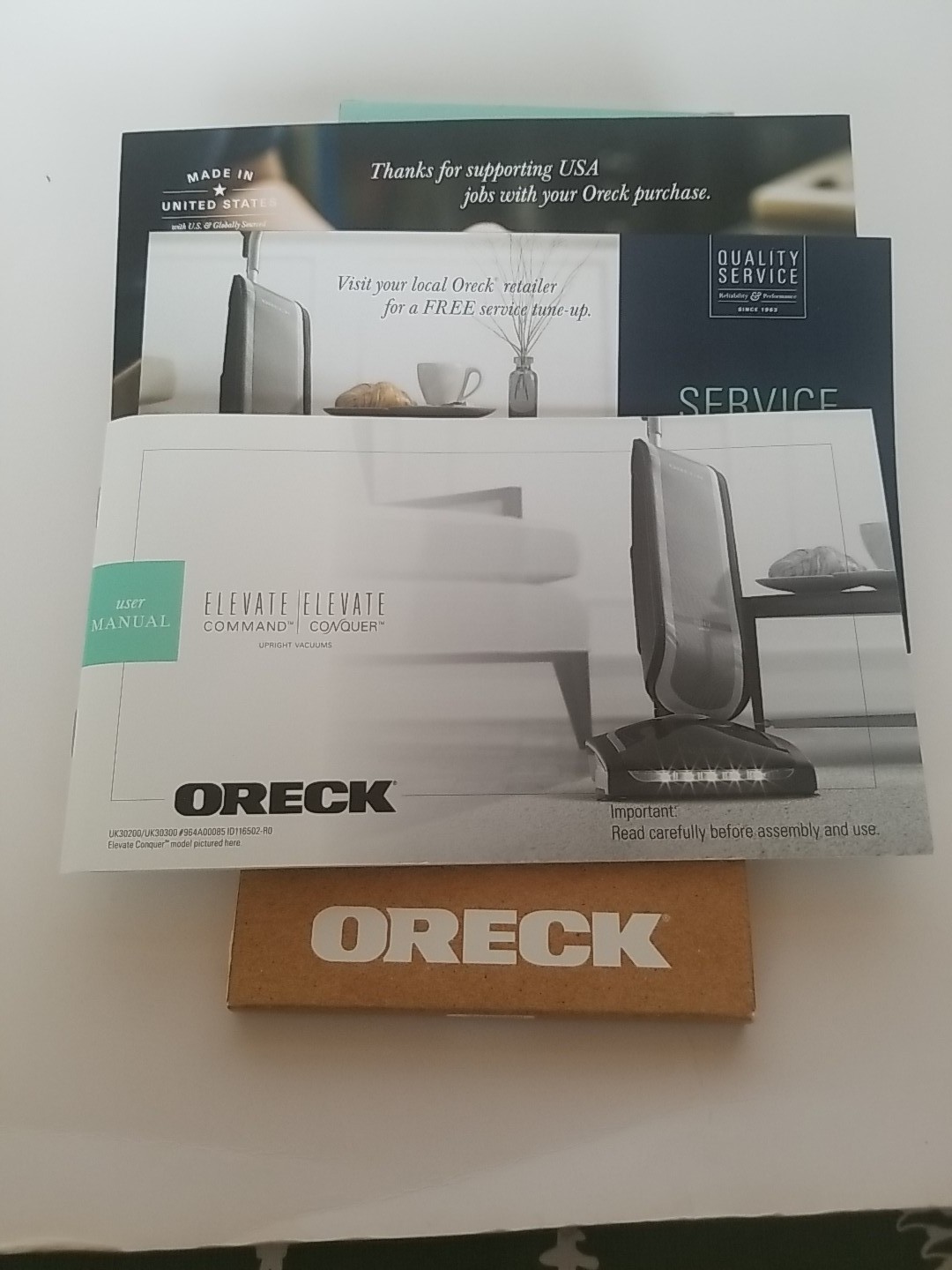 Oreck Elevate Control Conquer Vacuum Owners User Manual Instruction Guide Book gallery