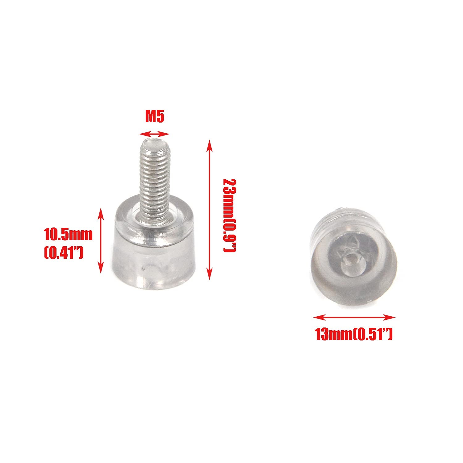 Mini Adjustable Furniture Leveling Feet Thread Diameter M5, Base Width 13mm(1... gallery
