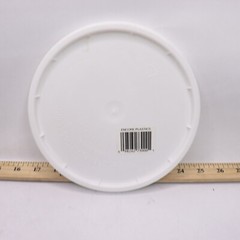 Encore Plastics Pail Pry-Off Lid Plastic White 1-Gallon 10000