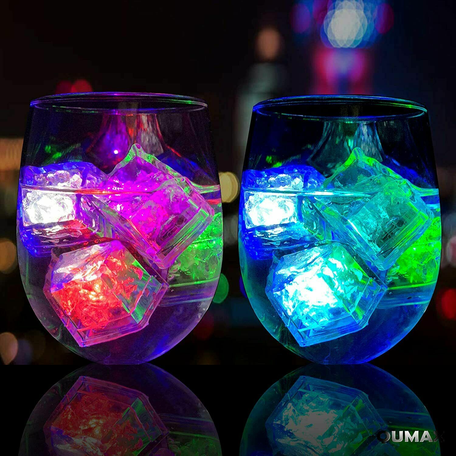 LED ICE CUB CHANGABLE TO 6 COLOR AND RAINBOW FLASHING(24 DZ)288 @ .26 cen a cub gallery