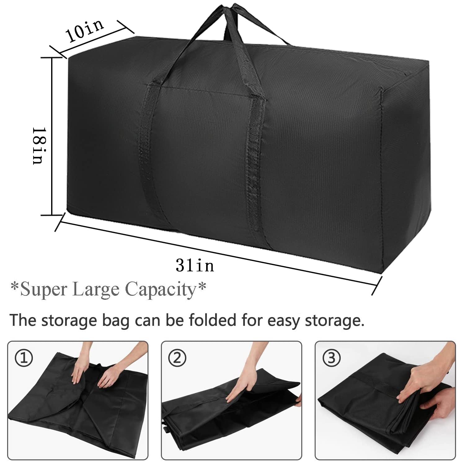 Extra Large Moving Bags with Strong Zippers & Carrying Handles, Storage Bags ... gallery